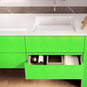 Tapet autoadeziv Decoroom, PVC, verde, 40 x 300 cm