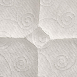 Topper din spumă Ribeco, alb, 90 x 200 x 7 cm