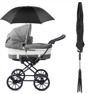 Umbrela pentru carucior RIOGOO, negru, UV 50+, 86 X 73 cm