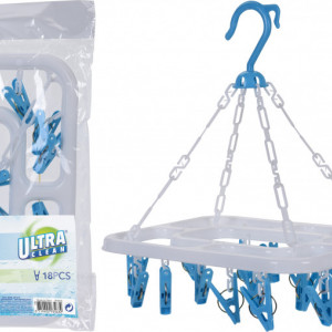 Uscator de rufe suspendat Karll 24 x 31 cm, 18 carlige