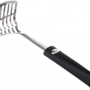 Zdrobitor pentru cartofi Ghidini, otel inoxidabil, argintiu/negru, 27,5 cm