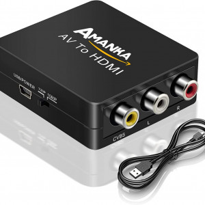 Convertor RCA la HDMI AMANKA, metal, 1080p