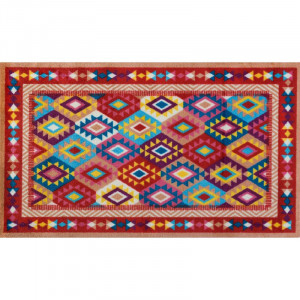 Covor de intrare Santa Fe, poliamida, multicolor, 70 x 120 cm