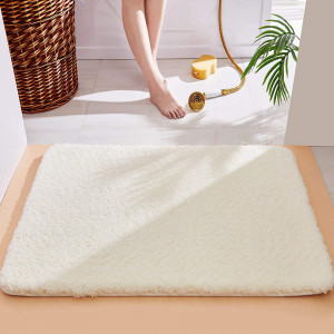 Covoras de baie COSY HOMEER, poliester/microfibra, fildes, 50 x 80 x 3 cm