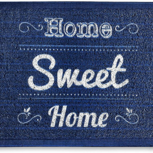 Covoras de intrare AP1US, cauciuc/PVC, albastru, 40 x 60 cm