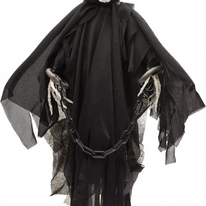 Decoratiune pentru Halloween PREXTEX, LED, nailon, negru/alb, 63,5 cm