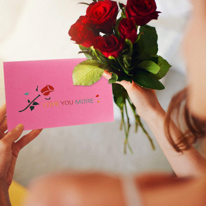 Felicitare de Valentine's Day Kesote, hartie, multicolor, 20 x 15 cm