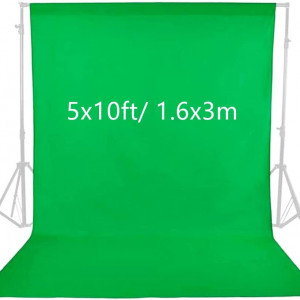 Fundal foto Andoer, bumbac/poliester, verde, 160 x 300 cm
