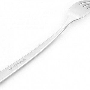 Furculita pentru salate Sourcingmap, otel inoxidabil, argintiu, 18,3 cm
