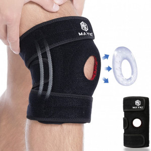 Genunchiera MAYKI, neopren/gel, negru, marime universala