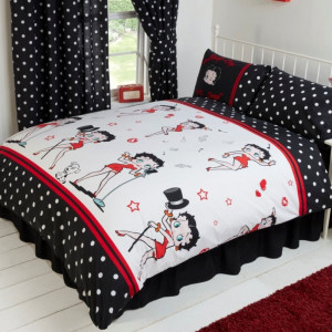 Husa pentru pilota si 2 fete de perna Betty Boop Super Star, 230 x 220 cm