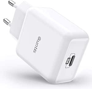 Incarcator cu cablu USB C Quntis, incarcare rapida, 20 W, alb, ABS