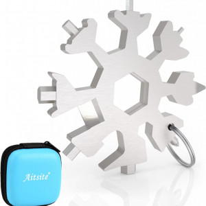 Instrument multifunctional pentru bricolaj 18 in 1 Aitsite, otel inoxidabil, argintiu, 6,4 X 6,4 cm