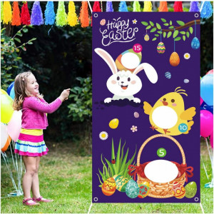 Joc de aruncare pentru copii SIMUR, PVC, multicolor, 76 x 137 cm