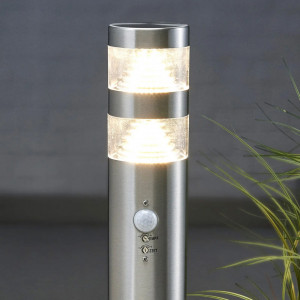 Lampa cu senzor de miscare Lanea, LED, otel inoxidabil/plastic, argintiu, 60 x 7,6 cm