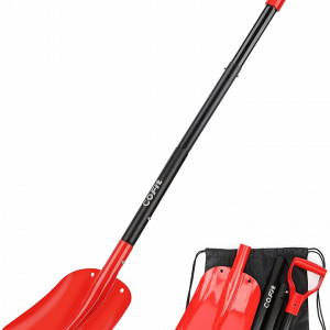 Lopata pentru zapada COFIT, aliaj de aluminiu, negru/rosu, 54-110 cm