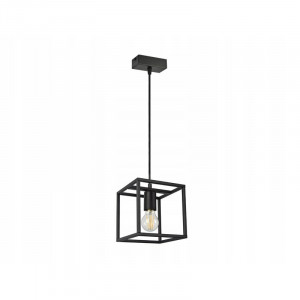 Lustra tip pendul Butz, metal, negru, 18 x 18 x 100 cm