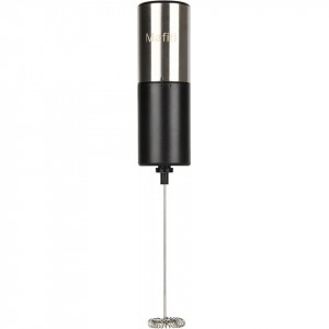 Mixer electric pentru spumarea laptelui Mafiti, otel inoxidabil, negru/argintiu, 28 x 4 cm