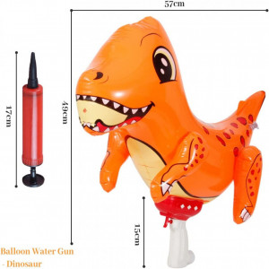 Pistol cu apa XiXiRan, model dinozaur, ABS, multicolor, 49 x 57 cm