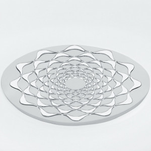 Plafoniera LED Capasso II plastic/otel, alb, 1 bec, diametru 34 cm, 230 V, 2765 K