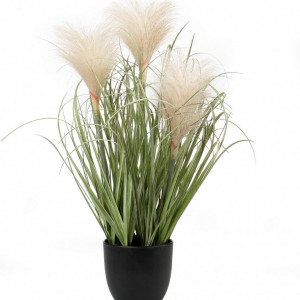 Planta artificiala Briful, matase/plastic, verde/negru, 43,9 cm