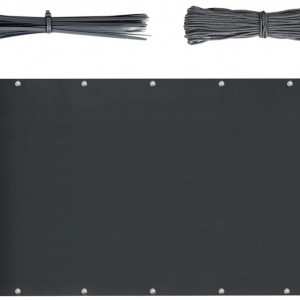 Prelata pentru balcon Sekey, poliester, gri inchis, 0,9 x 3 m