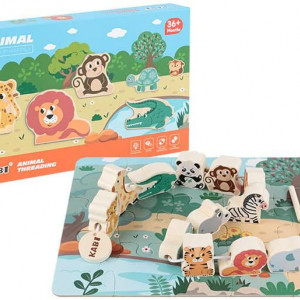 Puzzle pentru copii Goorder, lemn, multicolor