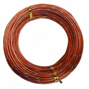 Rola de sarma pentru gradina/mestesuguri DZDSBB, aluminiu, bronz, 20 m x 2 mm