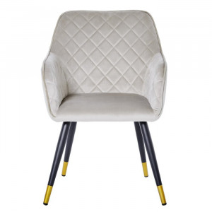 Scaun Dorchester, metal/PAL, alb, 86 x 59 x 61 cm