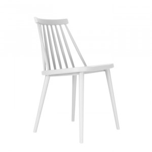 Scaun stivuibil Blare, alb, plastic, 77 x 43 x 40 cm