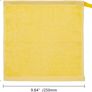 Set de 10 prosoape bebelusi MINIMOTO, textil, galben, 25 x 25 cm