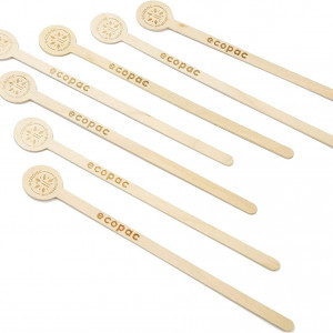 Set de 100 bastonase pentru cafea ‎Bamboo industry, bambus, natur, 17,7 cm