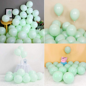 Set de 100 de baloane pentru petrecere JIASHA, latex, verde, 25 cm