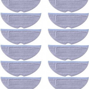 Set de 12 lavete pentru aspiratorul Xiaomi Roborock OVNSHVN, microfibra, albastru,