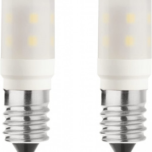 Set de 2 becuri pentru figider Noobibaba, LED, alb/argintiu, 20 x 54 mm