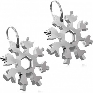 Set de 2 instrumente multifunctionale pentru bricolaj Shengruili, otel inoxidabil, argintiu, 6 x 6 cm