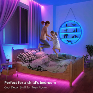 Set de 2 role banda LED cu telecomanda Leyrica, multicolor, 2 x 5 m