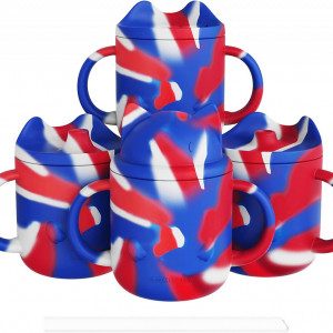 Set de 4 cani pentru bebelusi LYASIL, silicon, multicolor, 227 ml