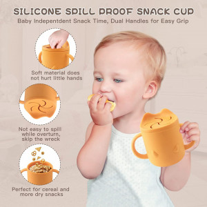 Set de 4 cani pentru copii LQMBABY, multicolor, silicon, 237 ml
