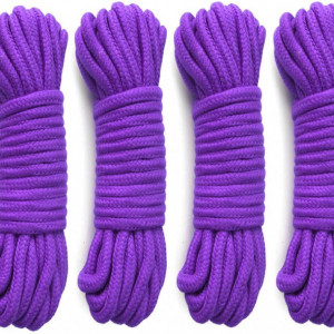 Set de 4 role de franghie UDS, bumbac, mov, 5 m