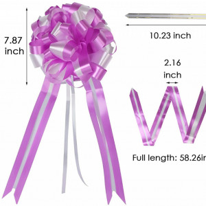 Set de 5 funde pentru decorare EDATOFLY, polipropilena, violet, 46 cm