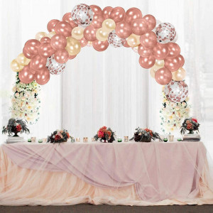 Set de 50 de baloane pentru petrecere ZERHOK, latex, rose, 30 cm