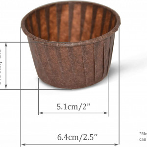 Set de 50 forme pentru briose SimpleGood, hartie, alb, 6,4 x 3,8 x 5,1 cm