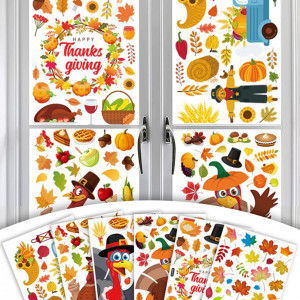 Set de 6 foi cu autocolante de toamna AOMiGT, hartie, multicolor