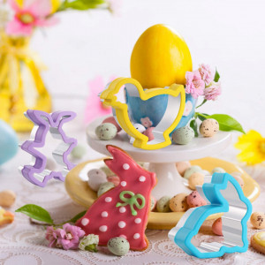 Set de 6 forme pentru biscuiti Joyoldelf, otel inoxidabil, multicolor