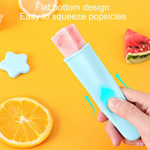 Set de 8 forme pentru inghetata Tomicy, silicon, multicolor, 12,9 x 3, 7 cm