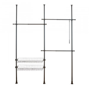 Suport pentru haine Herkules, 215 cm, negru