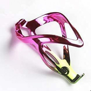 Suport sticla pentru bicicleta ACECYCLE, aluminiu, roz