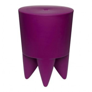 Taburet Bubu, plastic, violet inchis, 32,5 x 44 cm