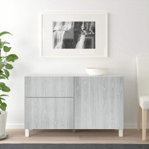 Tapet autoadeziv Sunm, PVC, gri, 45 x 300 cm
